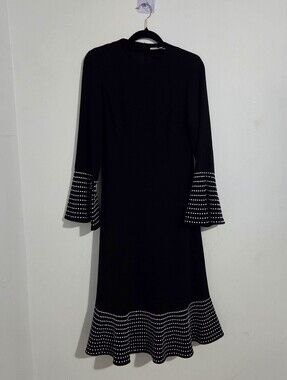 Carlucci Beaded A-Line Midi Dress